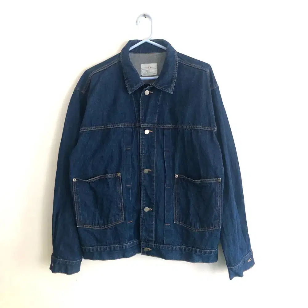 Blue indigo type ii 2 denim jacket trucker jeans carhartt levis uniqlo