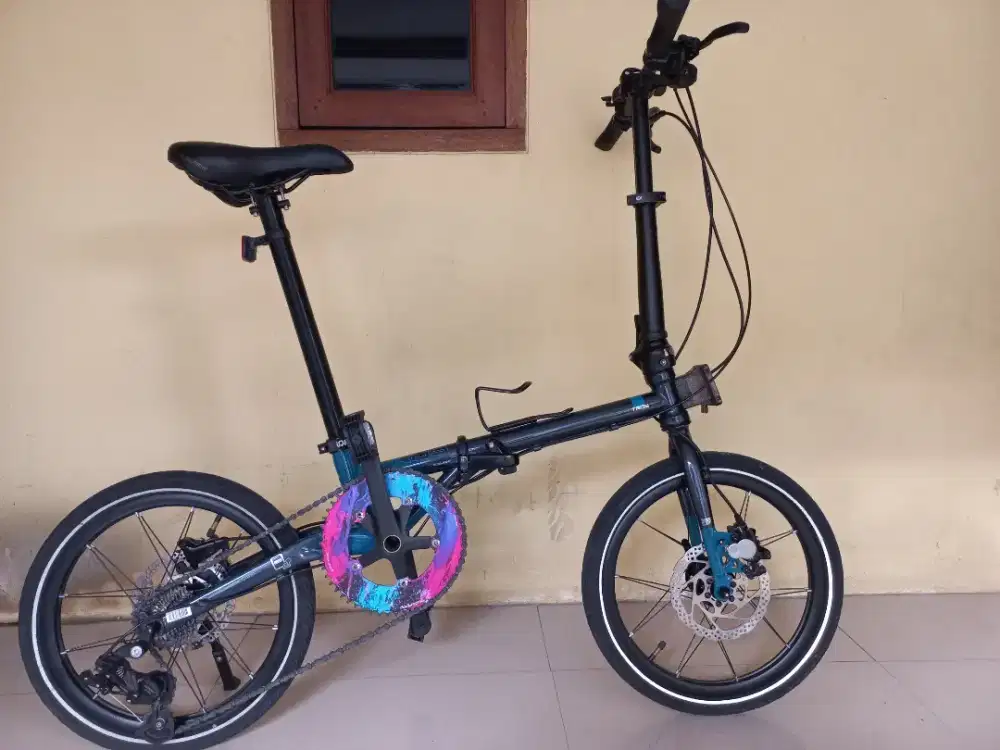 Sepeda lipat element troy 10 gradient 10 speed 16 inch