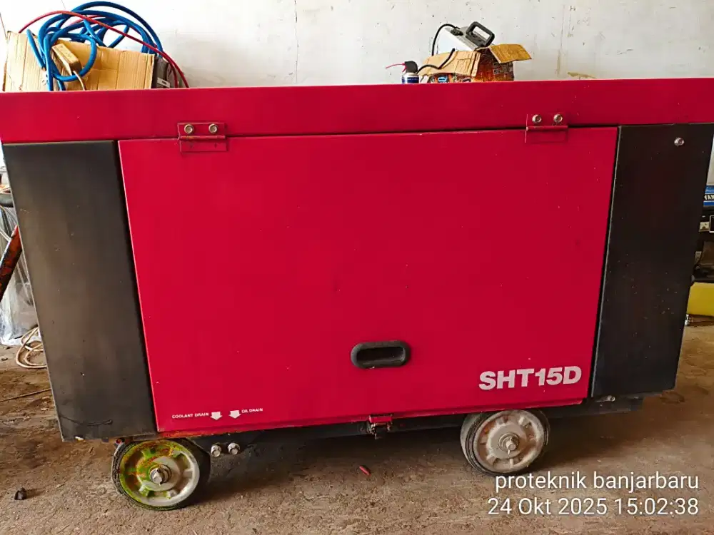 Genset Honda Elemax 15 KVA bbm  Solar siap kerja