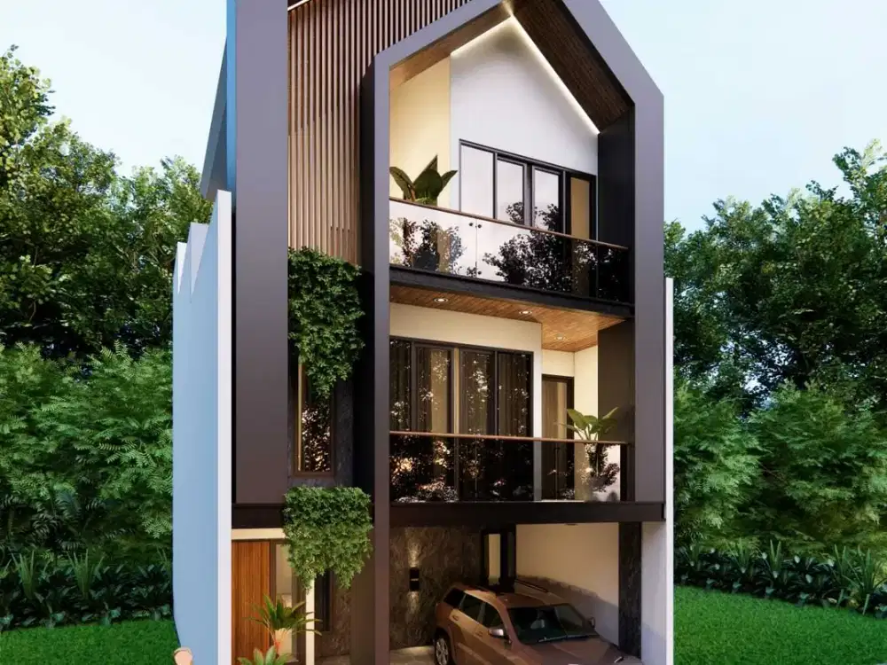 Dijual Rumah Scandinavian Modern Dekat Transmart Cilandak KKO Jakarta