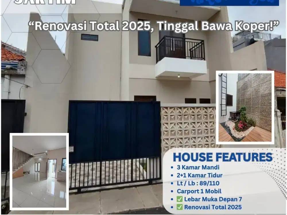 Rumah Cantik Kayu Putih Renovasi Total 2025 – Lokasi Strategis, Siap Huni! 367