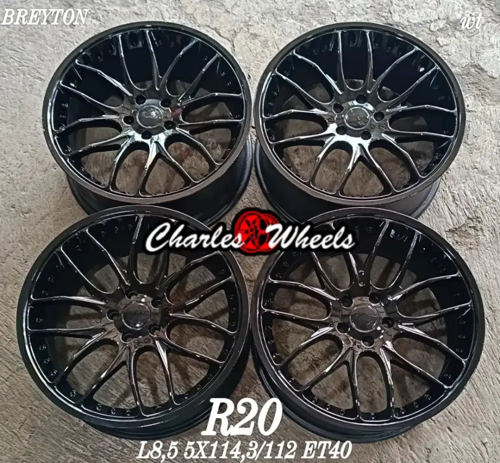 Jual velg breyton r20 5x114,3 5x112 innova crv camry accord dll