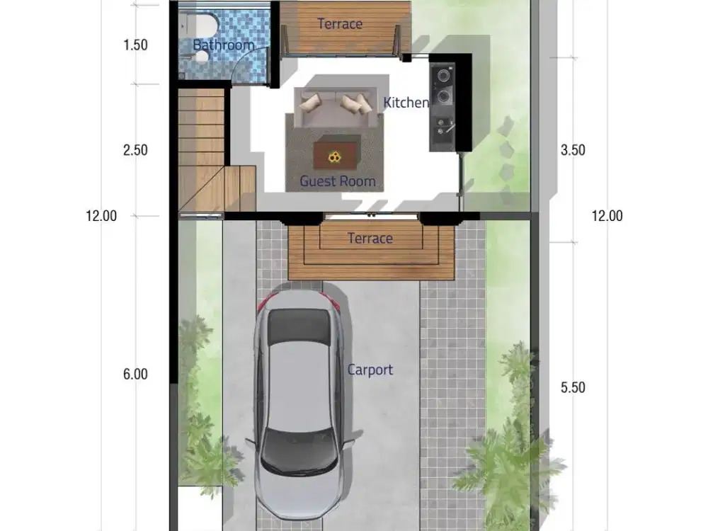RUMAH3 3 LANTAI LOKASI PEGUNUNGAN PANDERMAN KOTA BATU