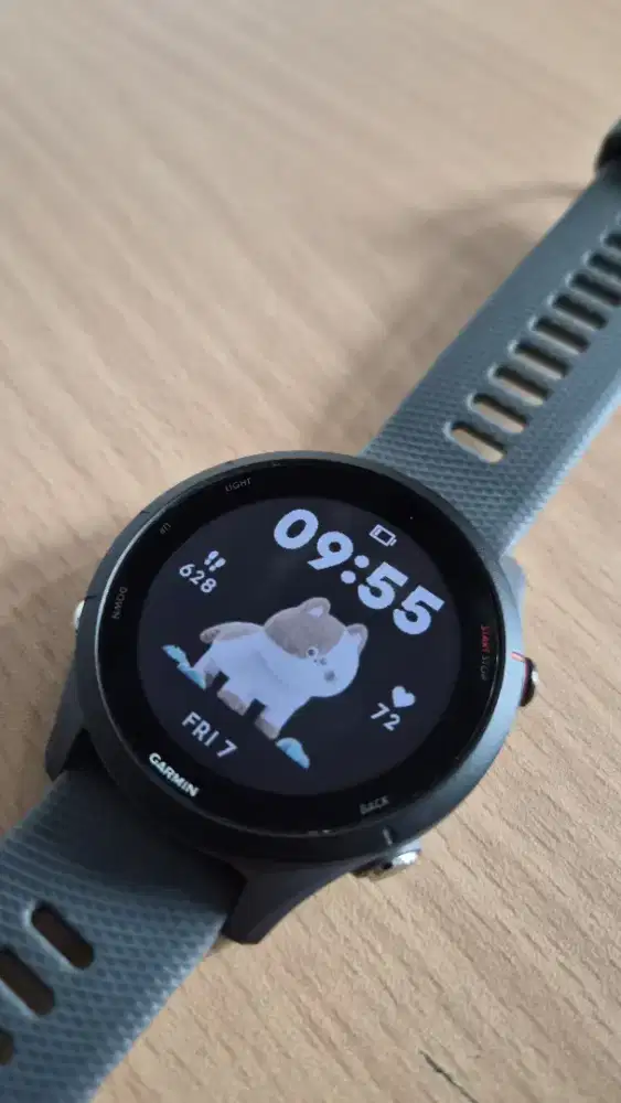 Garmin Forerunner 255 Slate Grey Fullset Mulus Ex Garansi Resmi