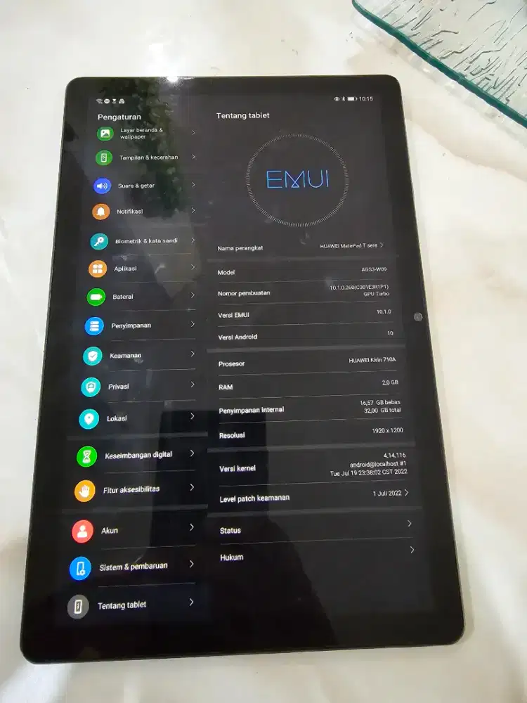 DIJUAL TABLET RINGAN HUAWEI T10S