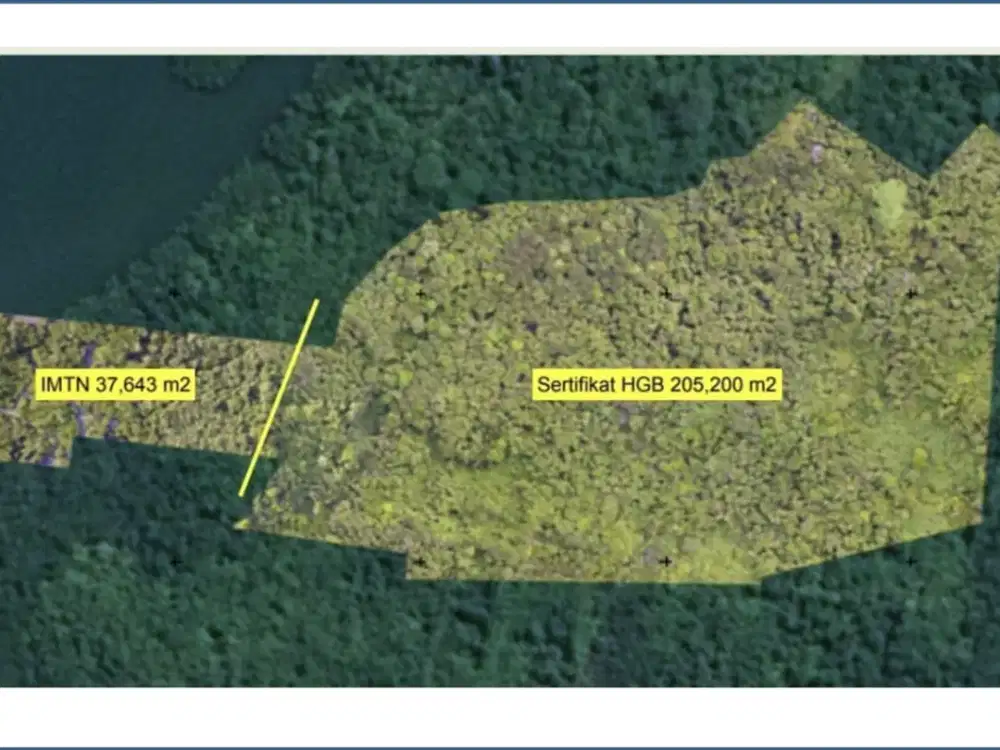 DIJUAL TANAH 3.8 HA DI KARIANGAU