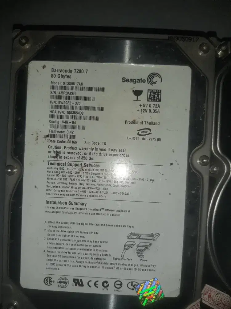 Aneka Hdd PC eks Kantor