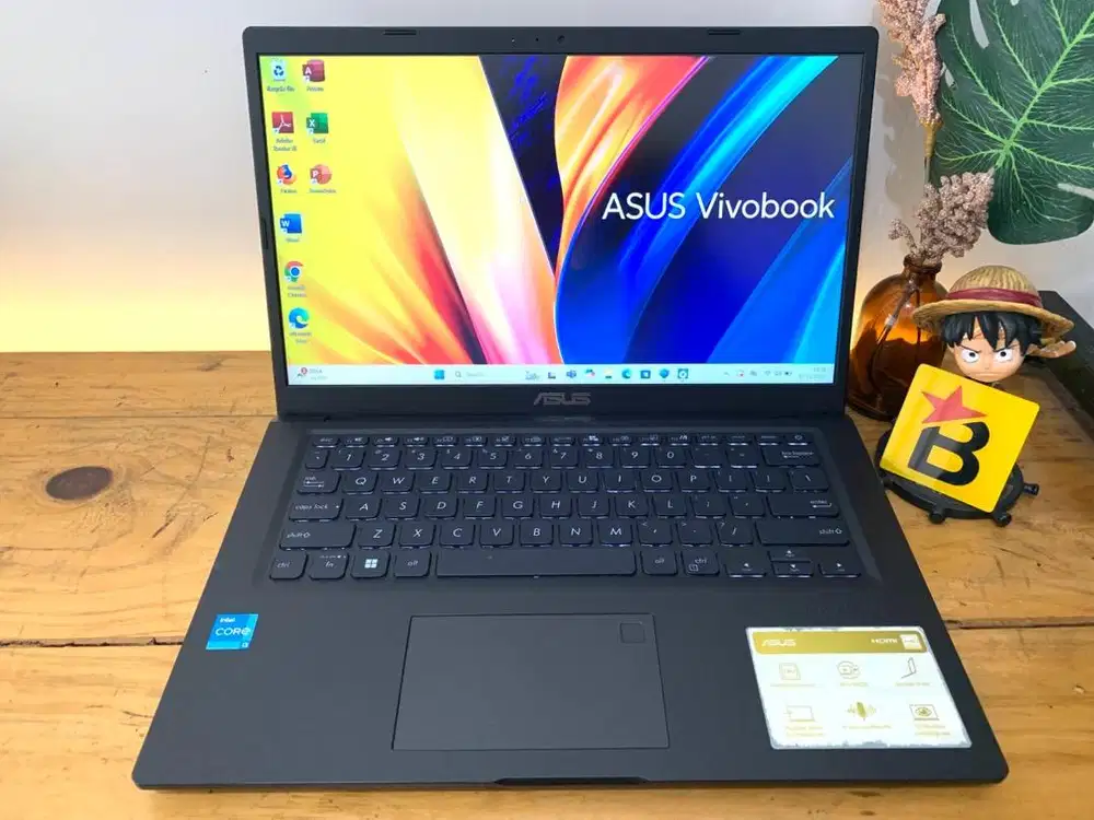 Laptop Asuu Vivobook 14 Core i3 Gen11 RAM 8 Siap Kerja Coding