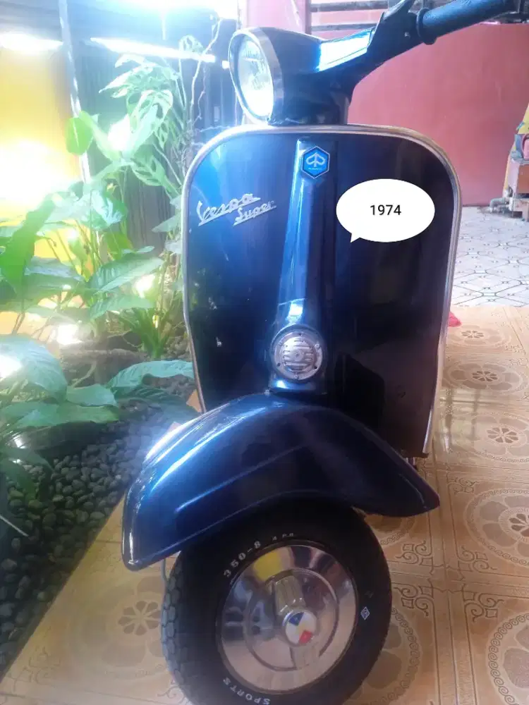Vespa Super 1974 Pajak Isi Stang bulet ori