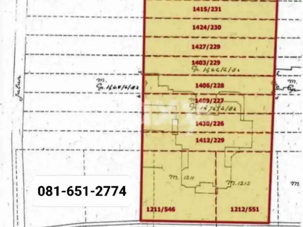 Tanah di Sidosermo Surabaya.