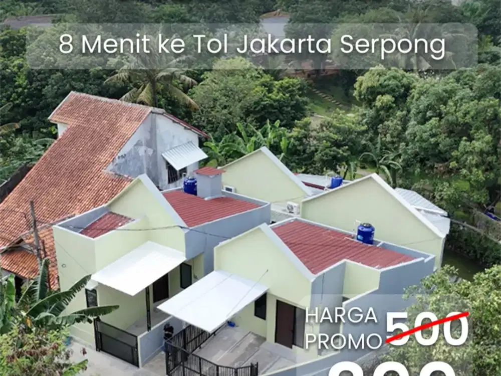 Rumah siap huni 399jt di komplek sarua makmur tangsel