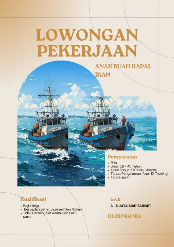 Loker ABK kapal (Pekalongan barat) Nia
