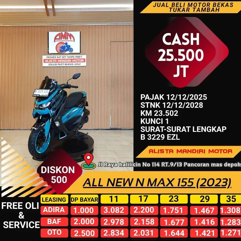 YAMAHA ALL NEW NMAX CUSTOM TH 2023 PAJAK ON BISA BAYAR VIA CC/PAYLATER
