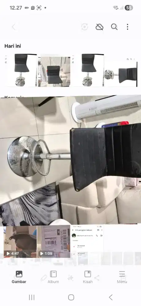 Dijual bangku bar sisa 4