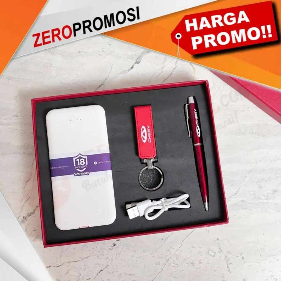 Gift set 3 in 1 - custom logo nama perusahaan Kode 310