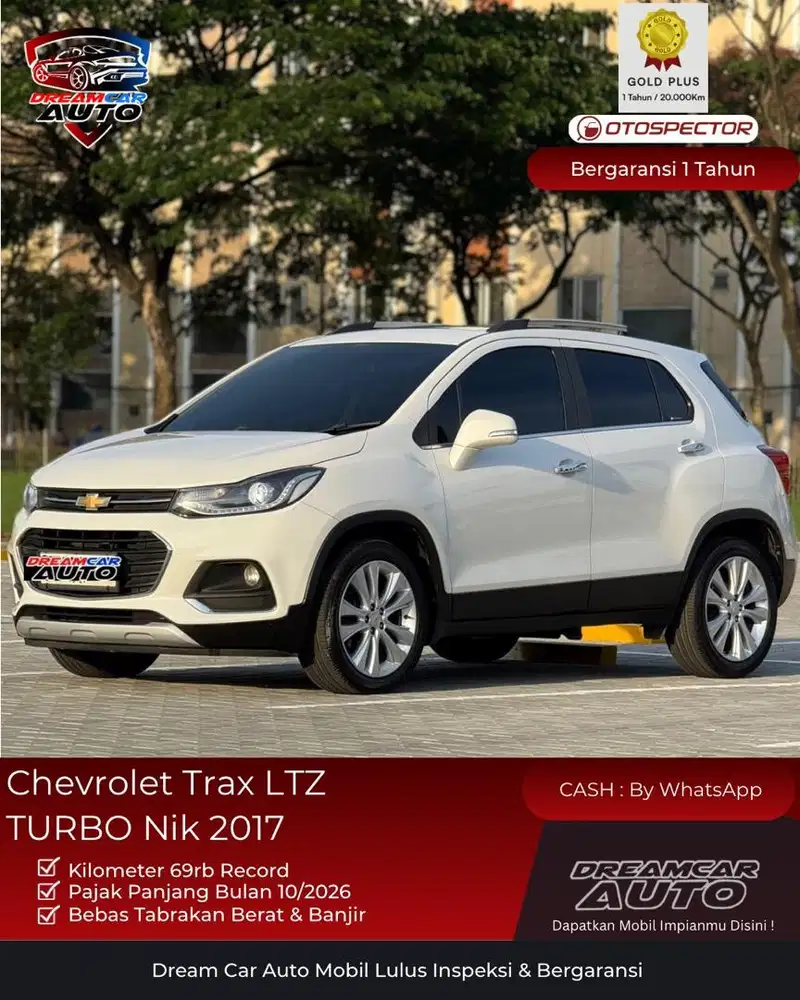 [ TGNPERTAMA ][ KM69RB ] Chevrolet Trax LTZ Turbo 2017 Non Premier
