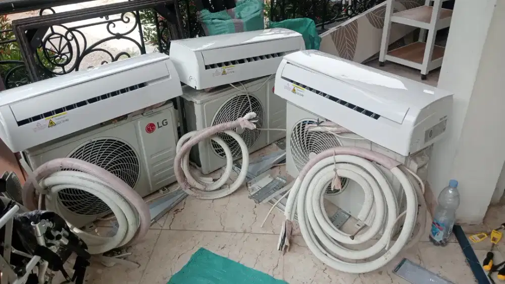 Bongkar pasang AC servce AC mesin cuci pompa air dll