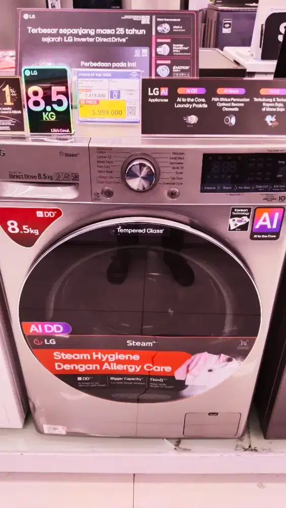 LG Mesin cuci 8,5KG Cicilan tanpa DP indodana paylater