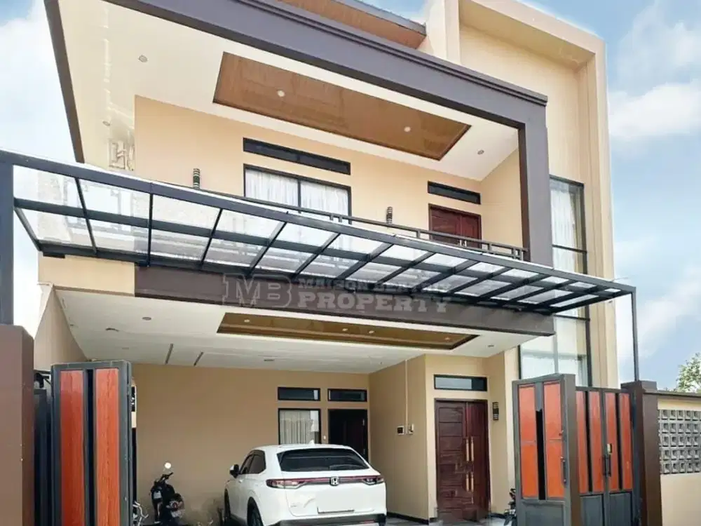 DIJUAL RUMAH 2LT CANTIK SIAP HUNI LOKASI STRATEGIS DI TENGKERANG BARU, MARPOYAN DAMAI - PEKANBARU