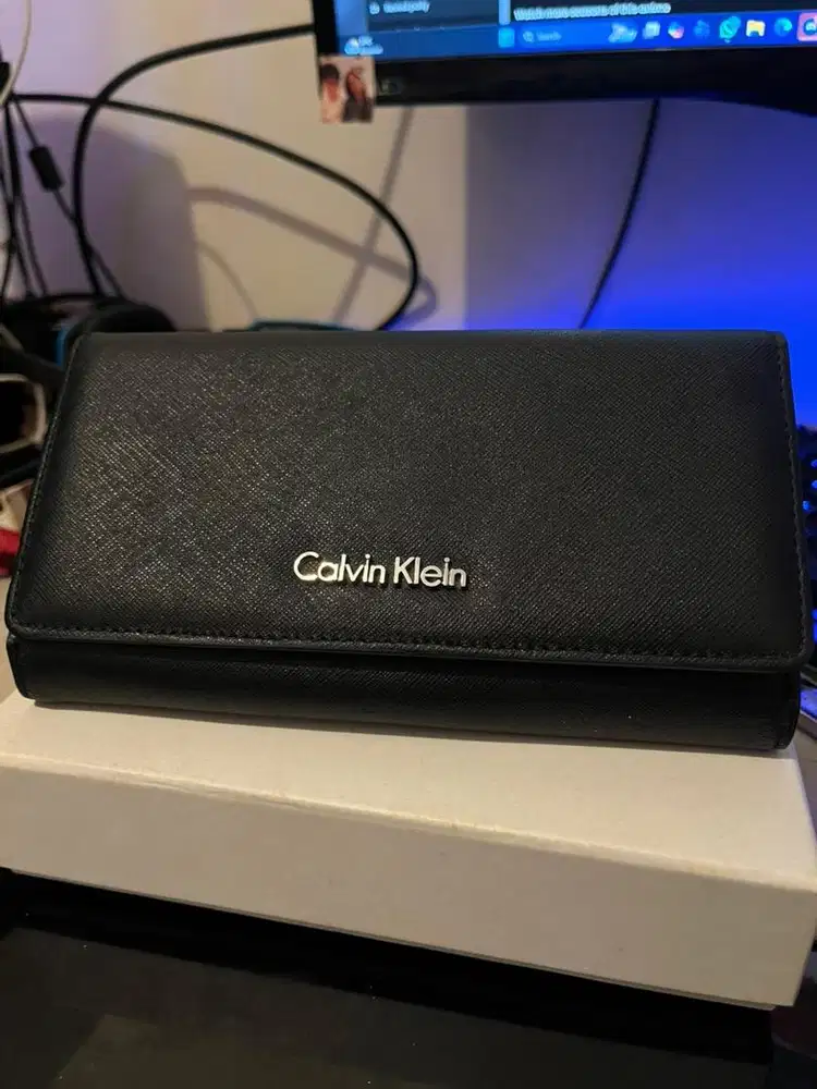 dompet calvin klein - RE-Lock slim Z/A Wallet LG PBL