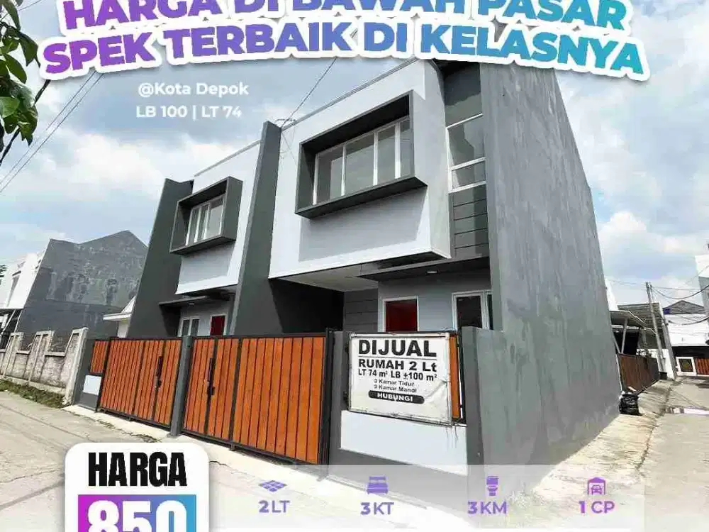 Rumah Minimalis Dan Elegan Lokasi Strategis Di Kota Depok