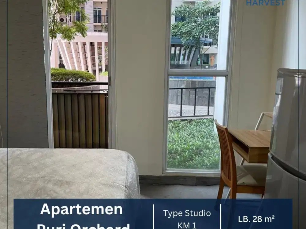 DIJUAL RUGI APARTEMEN PURI ORCHARD TOWER OG TYPE STUDIO FULL FURNISHED JAKARTA BARAT