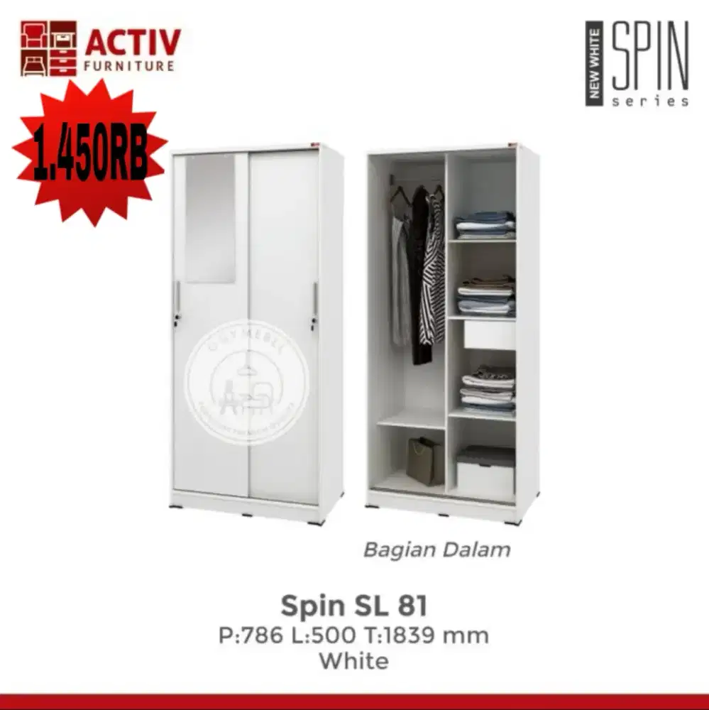 READY LEMARI PAKAIAN SPIN SL 81 TERMURAH TERLARIS SALE