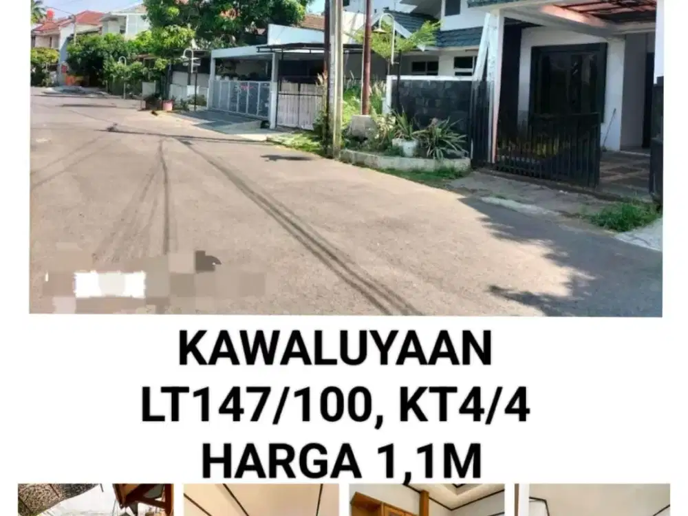 MURAH RUMAH LT147/100 HRG1,1M DI KAWALUYAAN INDAH SOEKARNO HATTA BDG