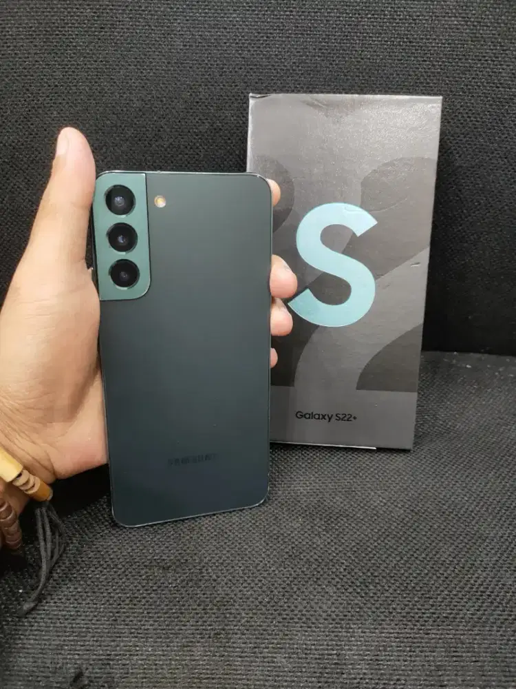 Samsung S22 Plus 8/256 Green Resmi Sein, Fullset Ori, Mulus, Nominus