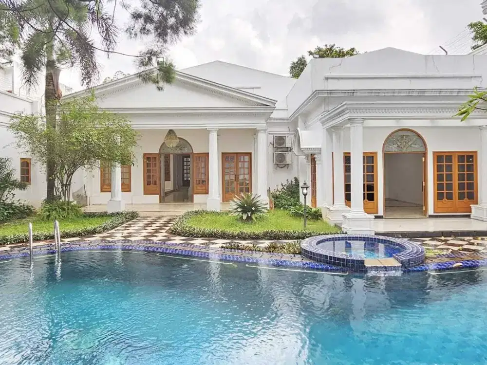 rumah mewah tanah besar di pondok indah jakarta selatan