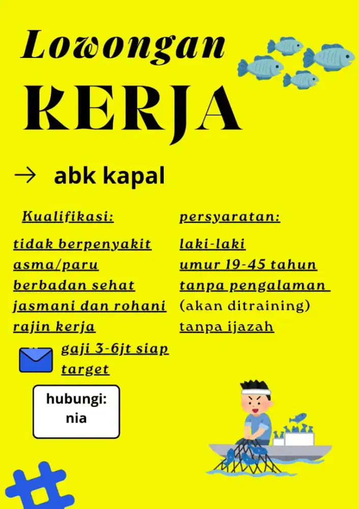Loker ABK kapal (Purwodadi)
