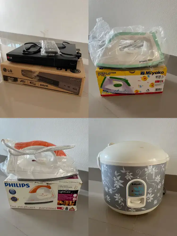 ALL IN Elektronik (Setrika, DVD, Magic Com)