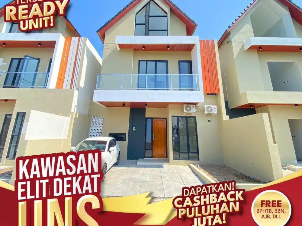 Rumah Dua Lantai Full Fasilitas, 7 Menit ke UNS