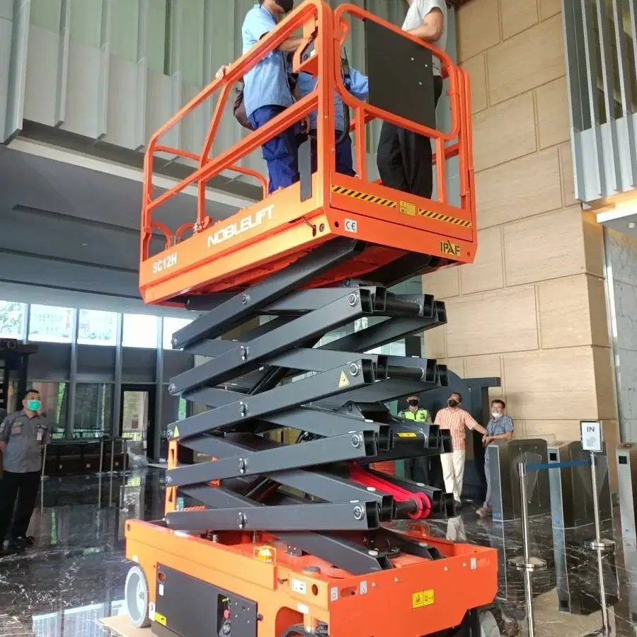 Scissor Lift Electric 12 Meter – Ready Stock & Bergaransi