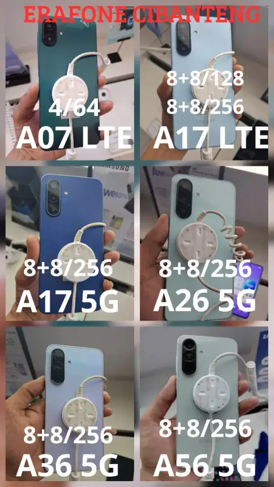 Ready Samsung Seri A, S dan Z