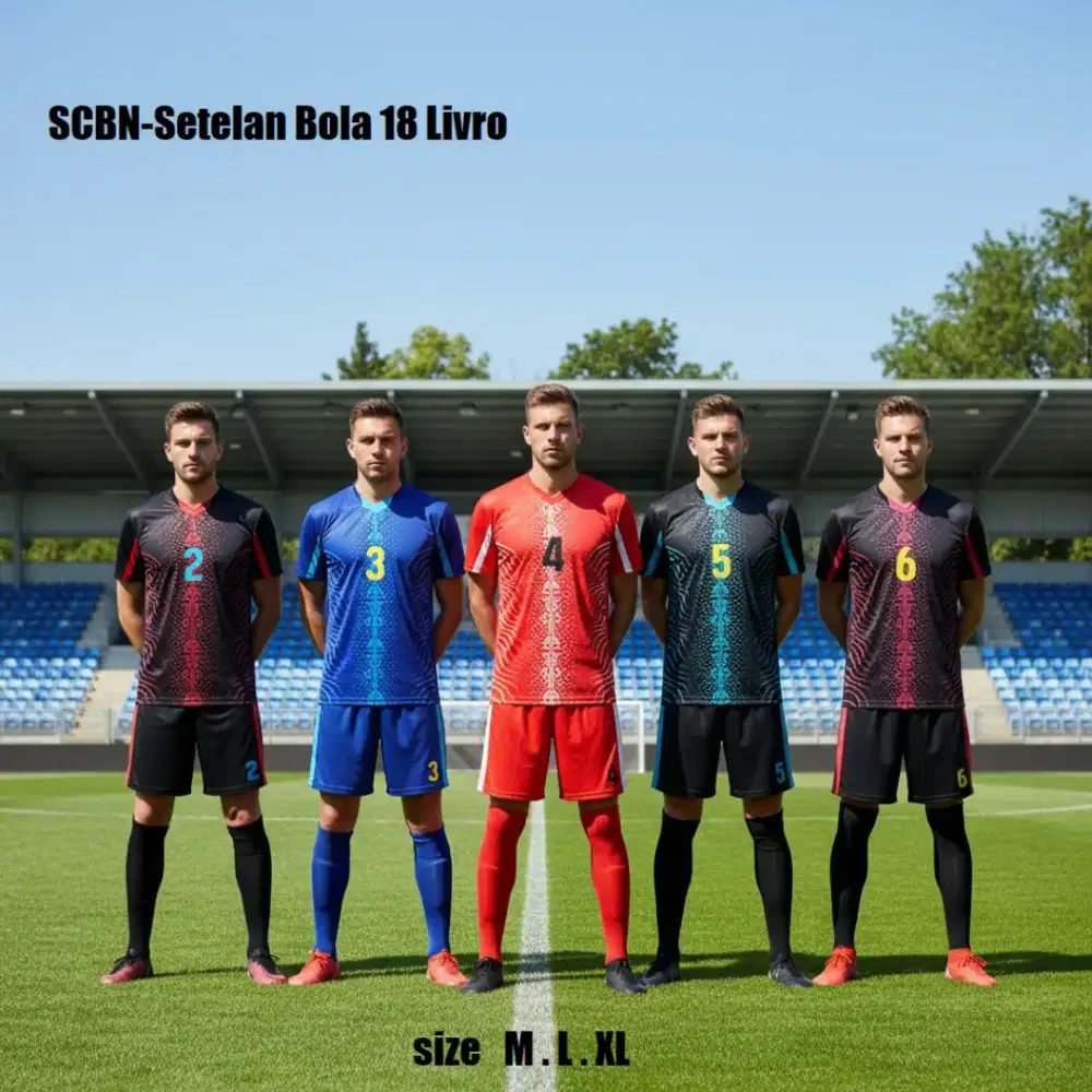 KAOS SETELAN SEPAKBOLA 1 SET ISI 18 STEL