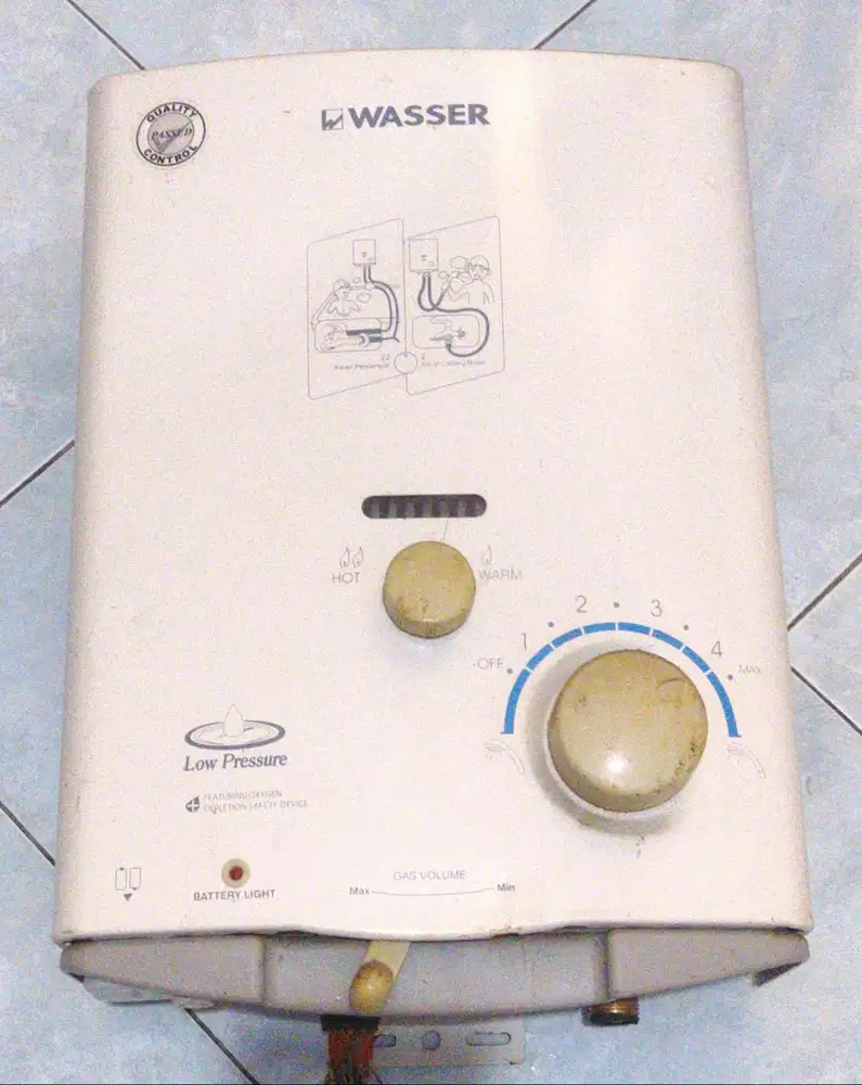 Wasser Water Heater LPG Pemanas Air mandi Pemanas Air Shower Air Panas