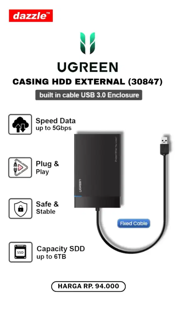 UGREEN CASING HDD EXTERNAL (30847)