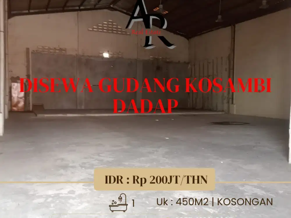 Disewa cepat gudnah mutiara kosambi dadap tangerang