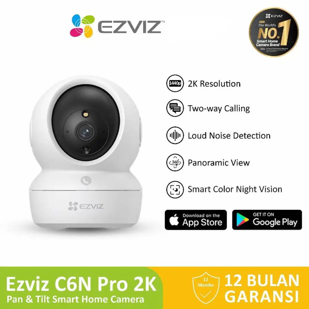 CCTV Camera EZVIZ C6N Full HD  3MP 2K Smart  Night Vision Pan and Tilt