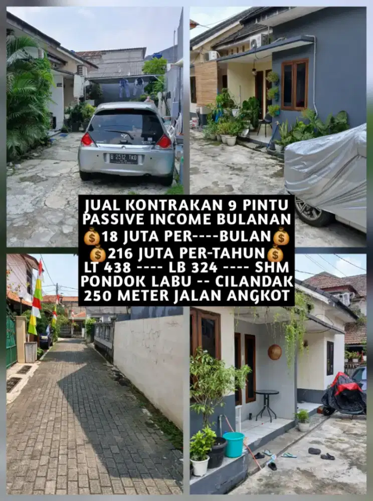 JUAL KONTRAKAN SUPER MURAH PONDOK LABU CILANDAK JAKARTA SELATAN