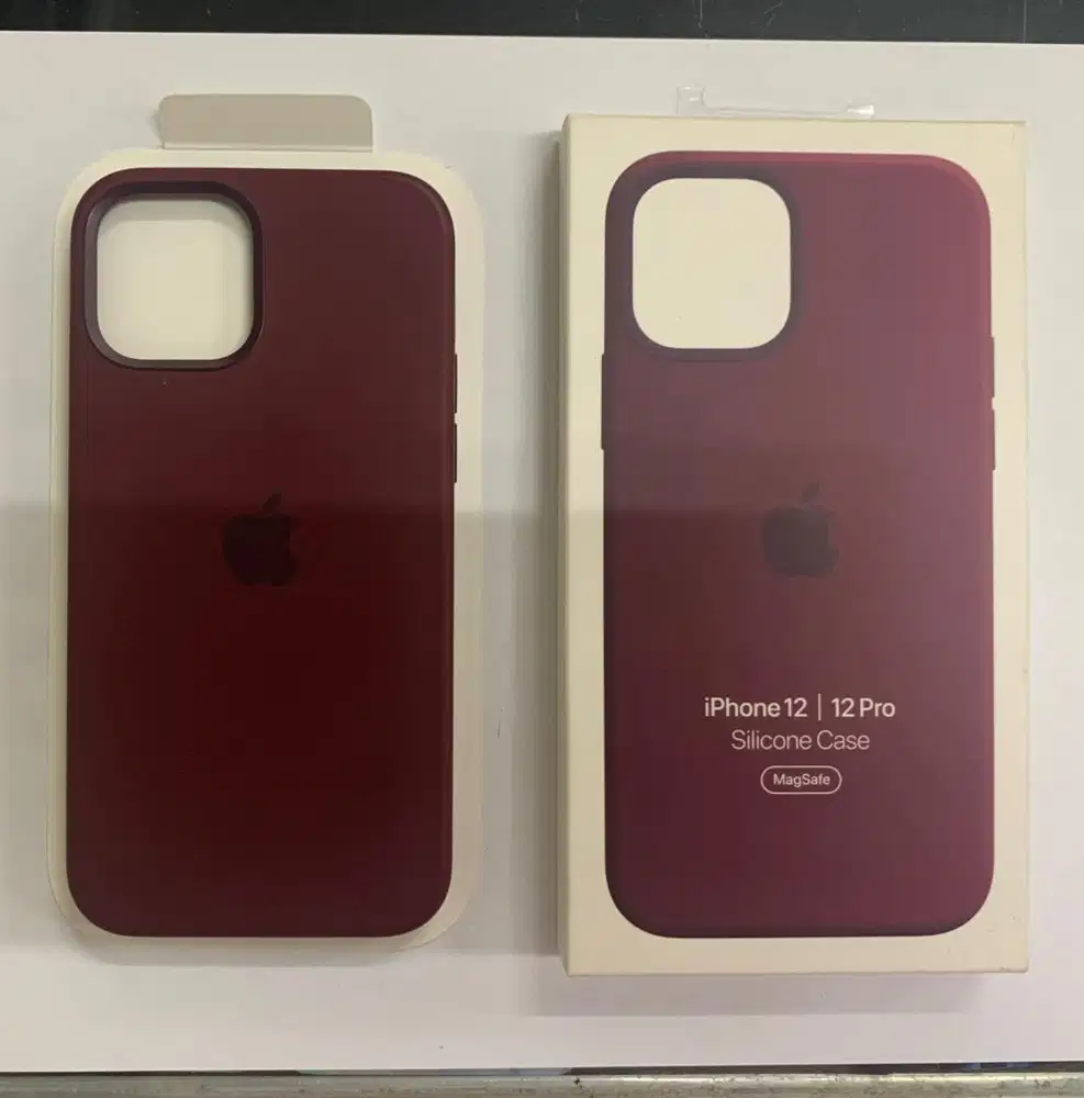 Casing macsafe merah maroon iphone 12 pro ori apple