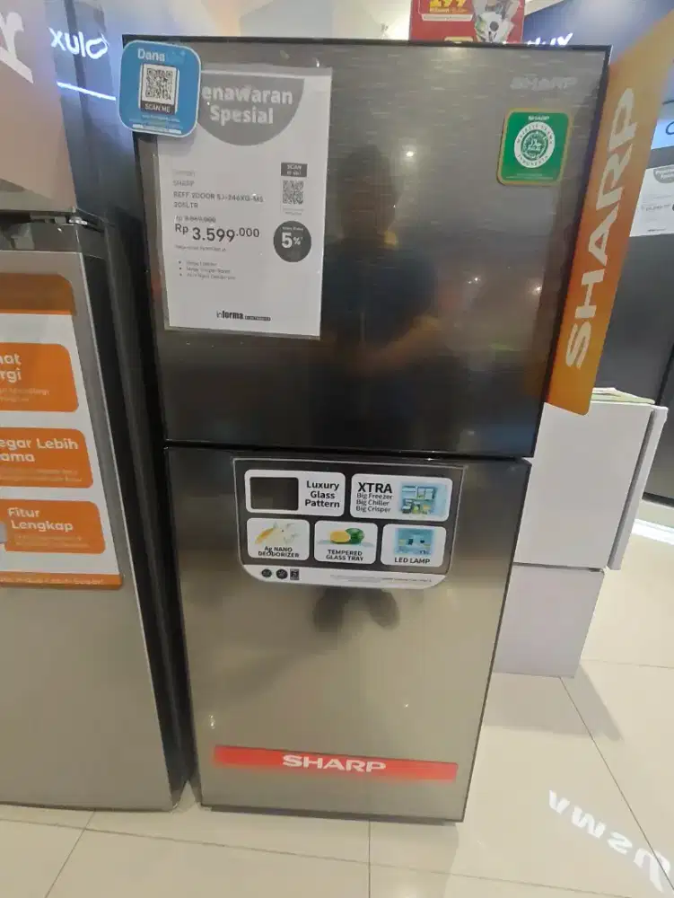 SHARP KULKAS 2 PINTU