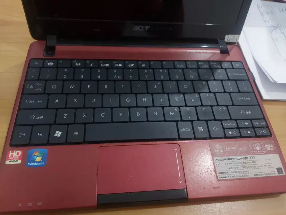 NOTEBOOK ACER Aspire One A0722