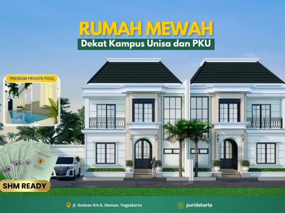 Rumah Murah Dekat  Kampus Universitas 'Aisyiyah Kolam Renang yogyakarta