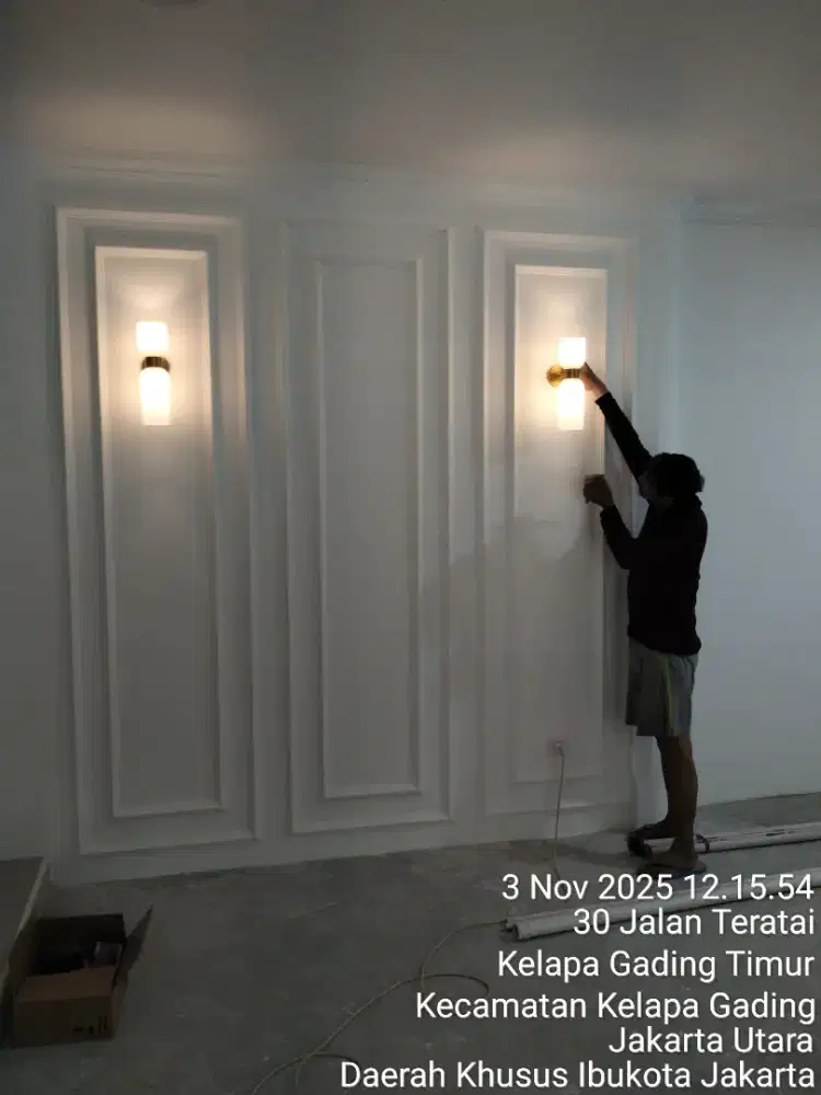 Dekorasi desain rumah plafon gypsum dan partisi gypsum