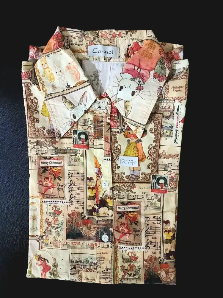 Kemeja coklat wanita BKK, LD 120 Panjang 72