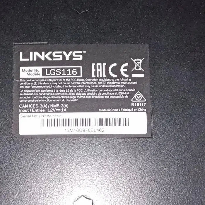 Switch Hub Linksys LGS116-AP 16-Port Business Desktop Gigabit Switch