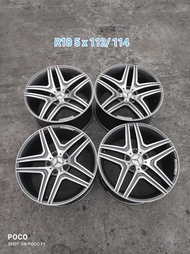Rep. OEM MERCY AMG R18 pcd 5 x 112/114 lebar 8,5 + 9,5 offset 45