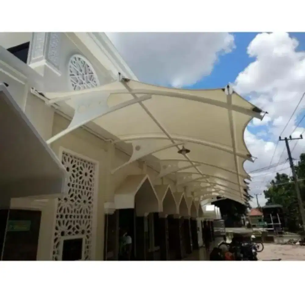 PASANG CANOPY MEMBRANE II  KANOPI MEMBRAN BERGARANSII + DESAIN MODERN